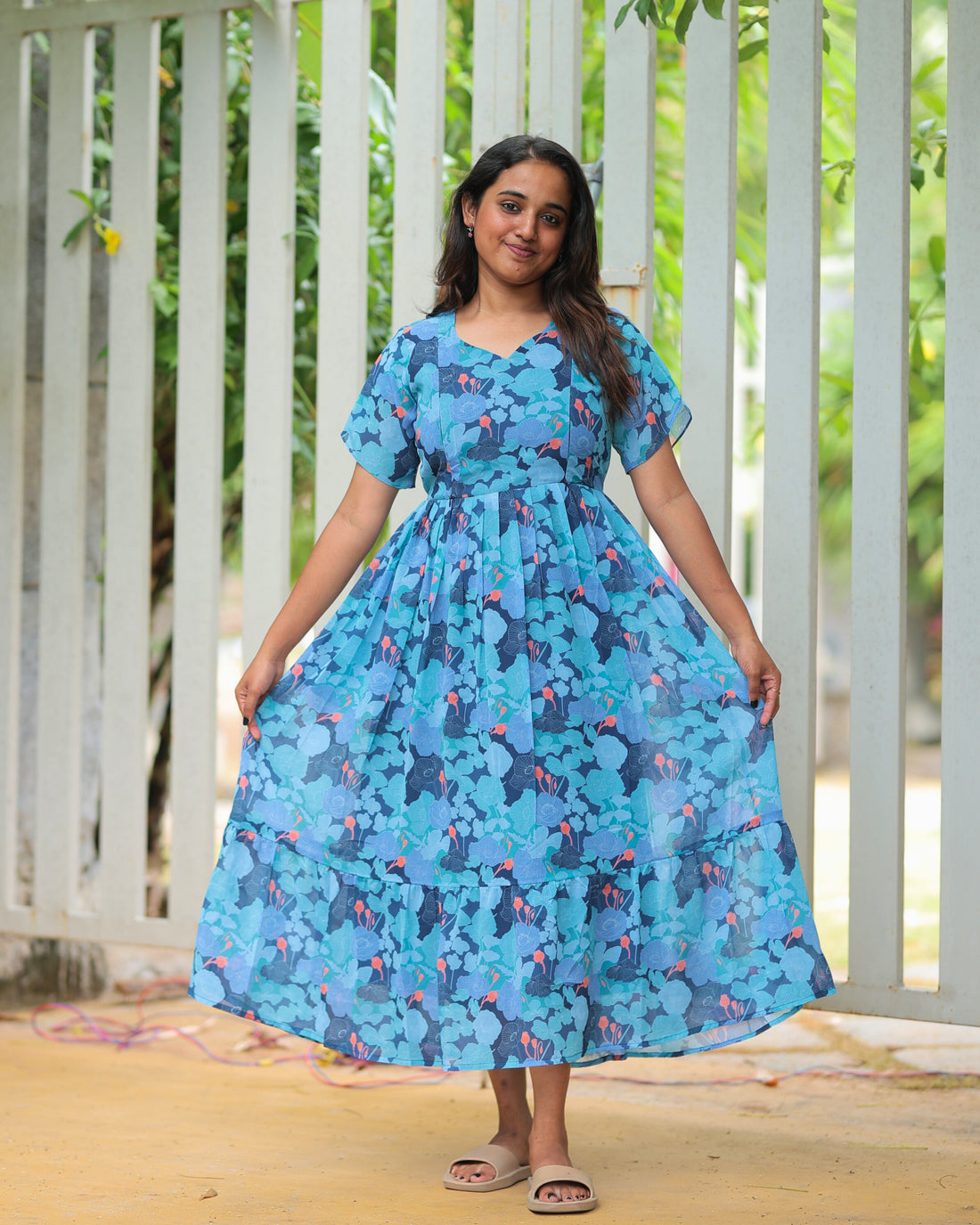 Maaya | Maternity Maxi with Full Lining [Double Side Zips] - DISPATCH DATE_SEP-20
