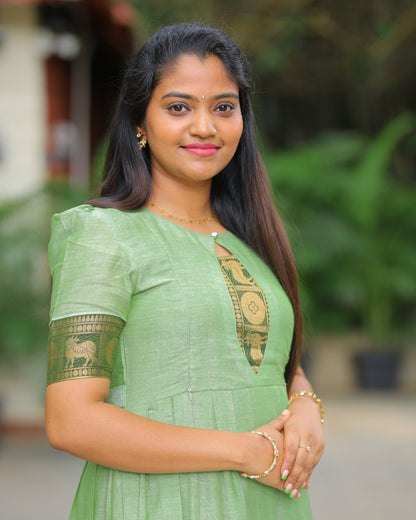 Poonguzhali_V6 Maternity Maxi with Full Lining [Double Side Zips]