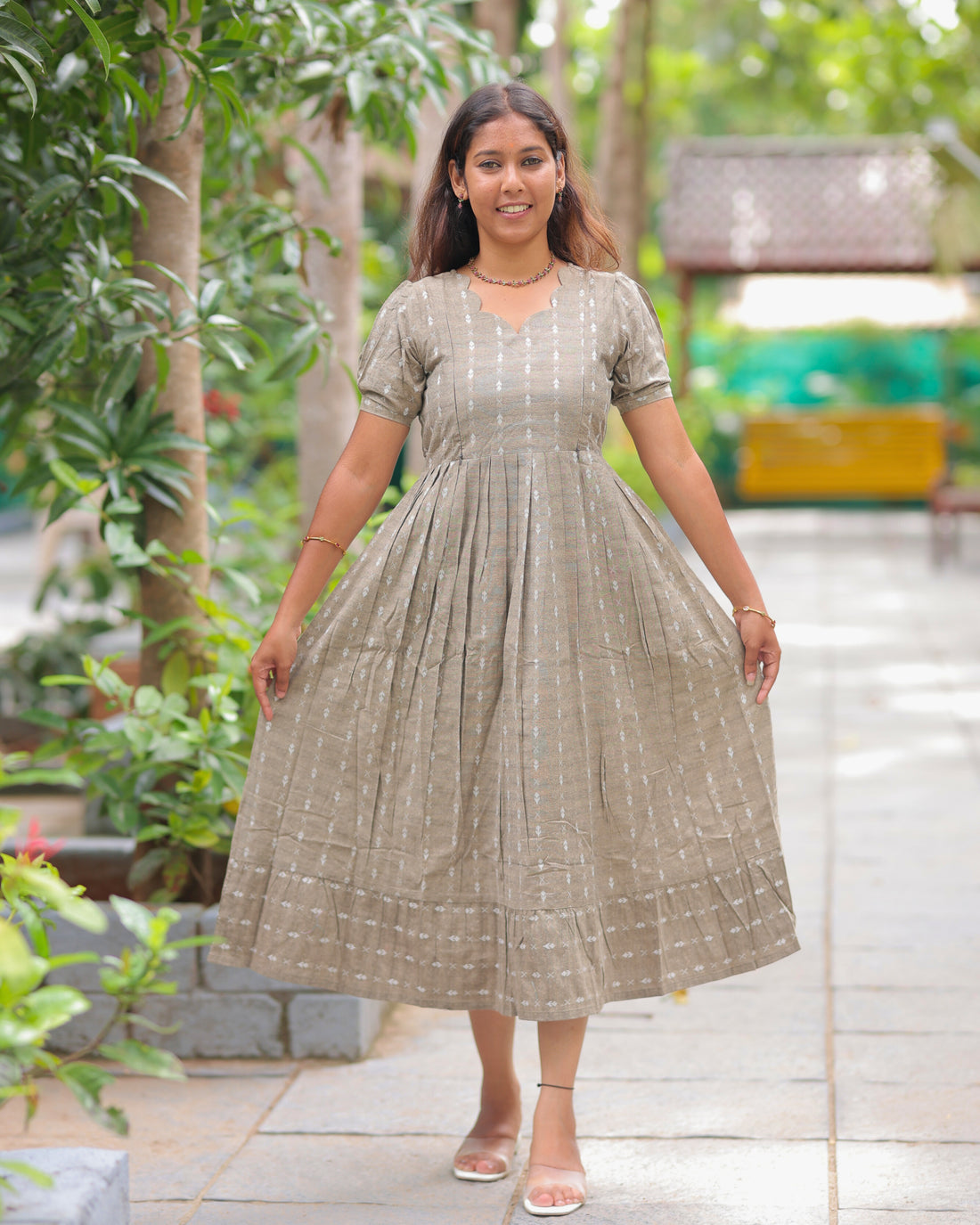 Venba | Maternity Maxi with Top Lining [Double Side Zips] - DISPATCH DATE _ SEP 01