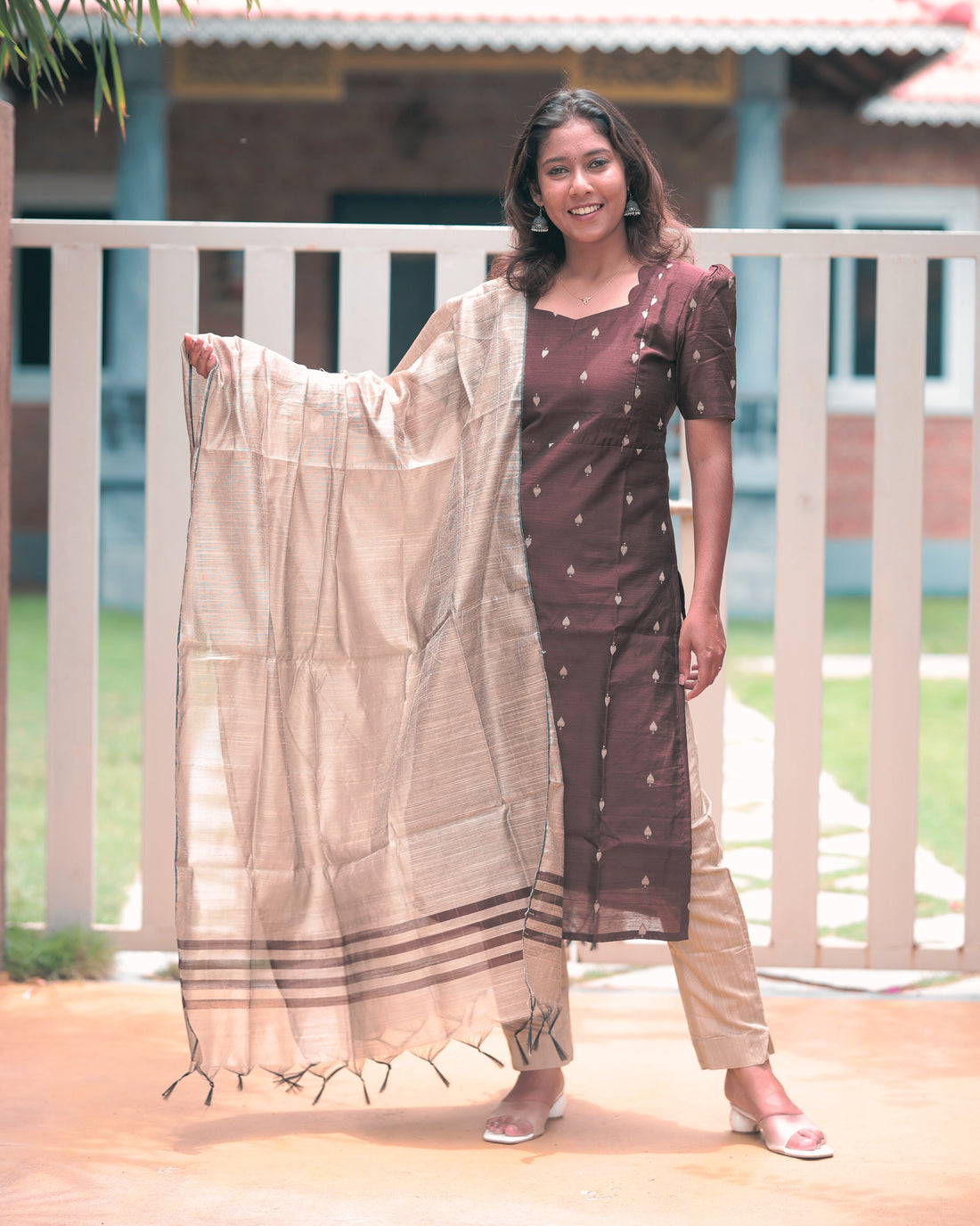Vinutha | Maternity Kurti with Lining [TOP + PANT + DUPATTA]- DISPATCH DATE - SEP 15