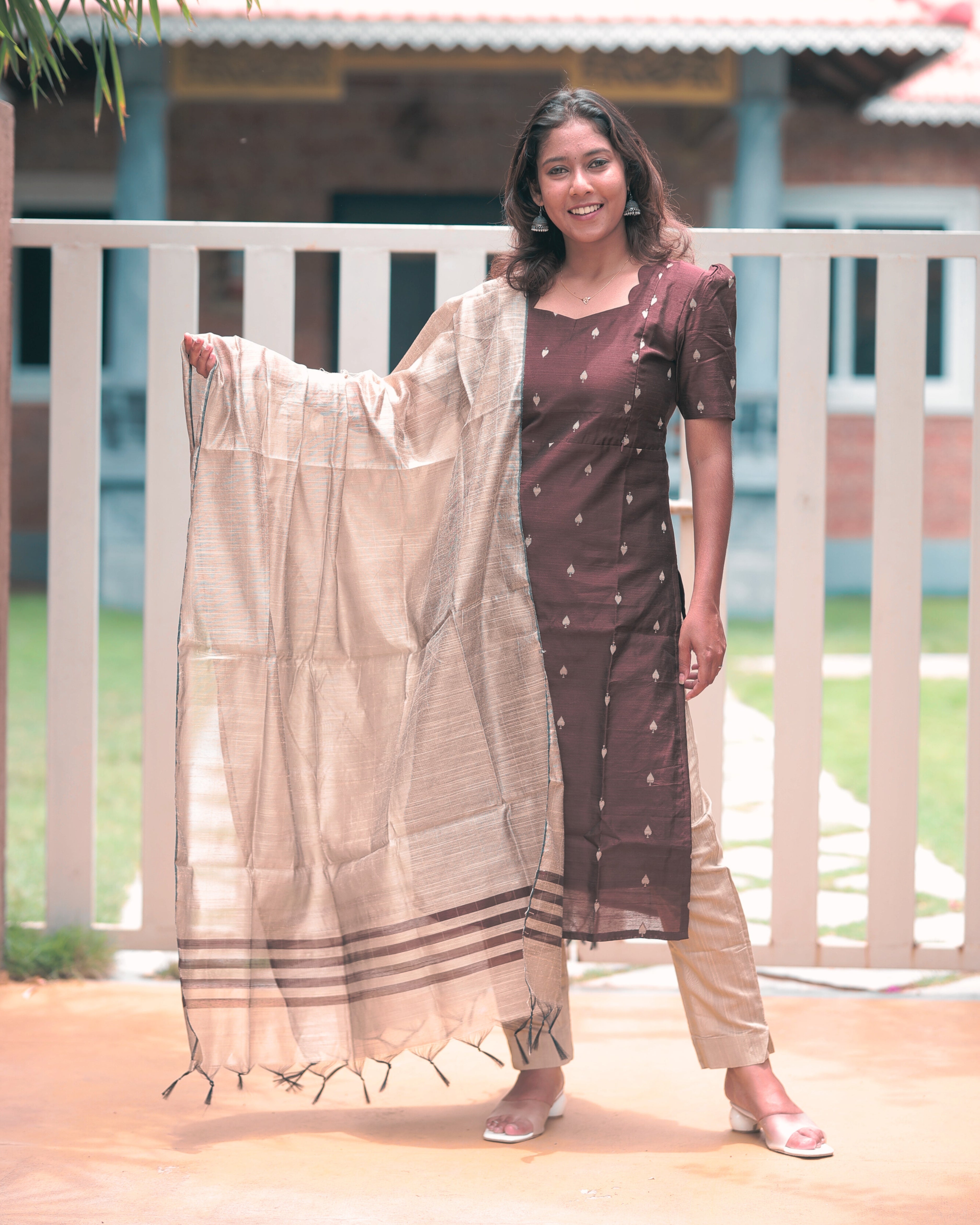 Vinutha | Maternity Kurti with Lining [TOP + PANT + DUPATTA]