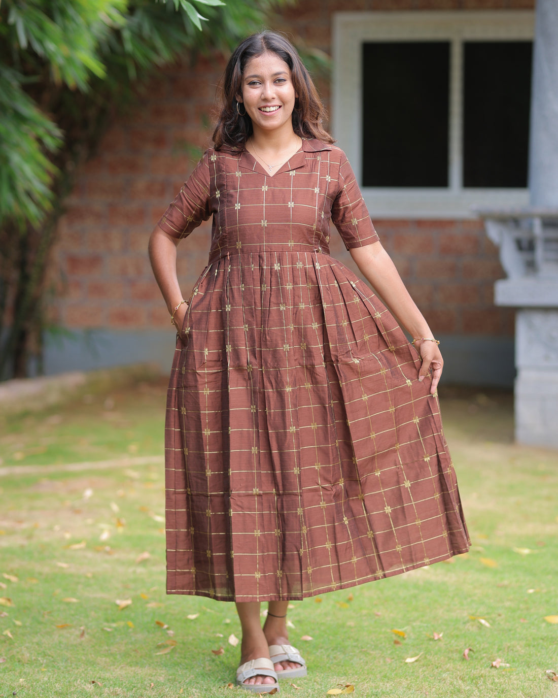 Kavithai | Maternity Maxi with Full Lining [Double Side Zips]