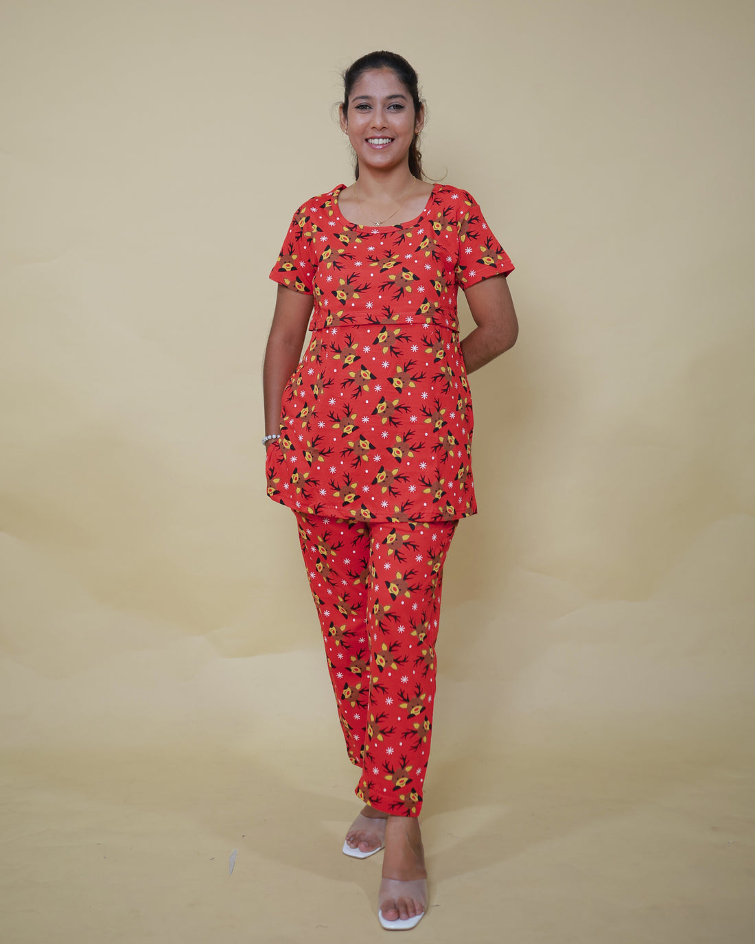 Chanda | Zipless Feeding Pant Set