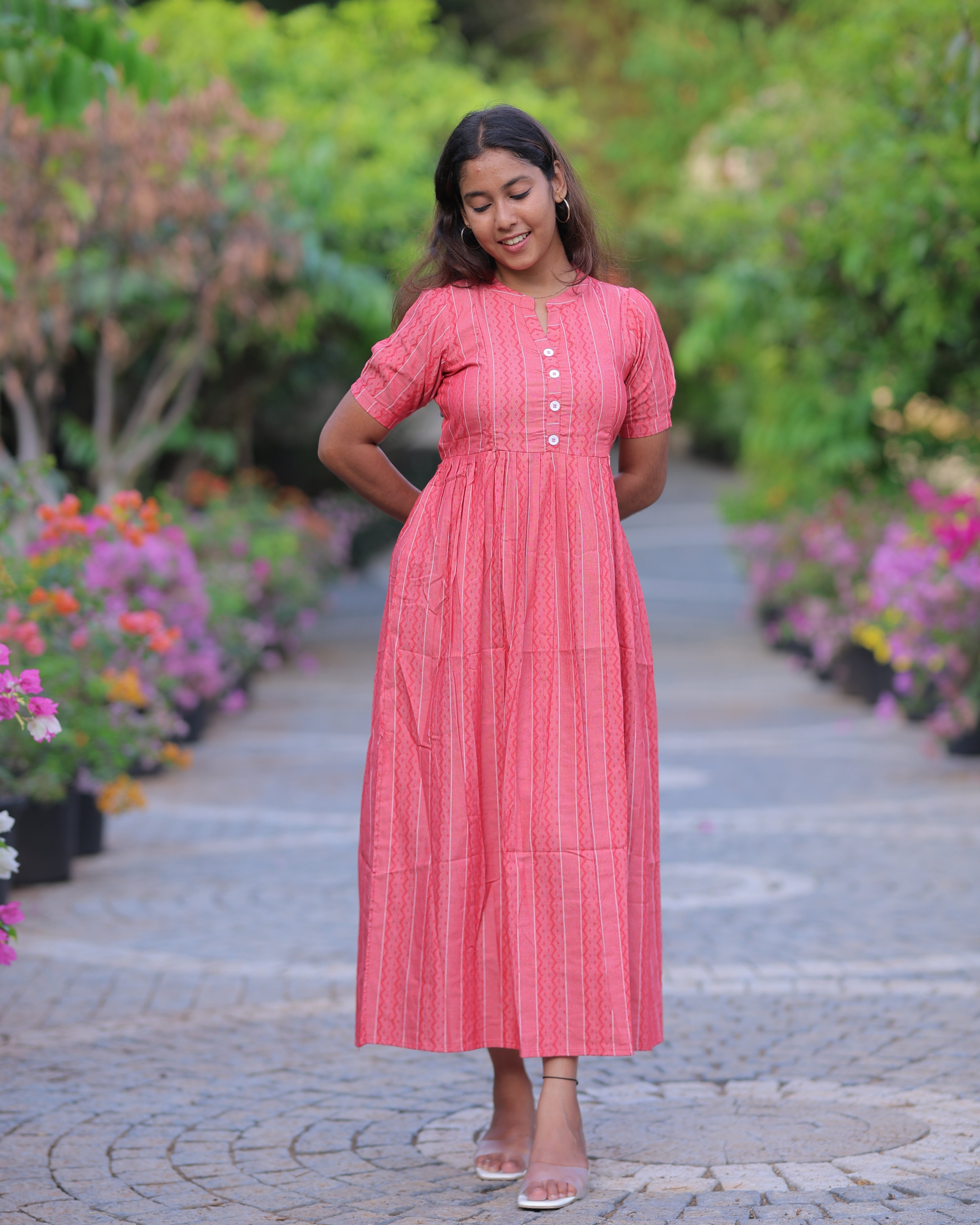 Ziva_V2 Maternity Maxi with Top Lining [Double Side Zips]