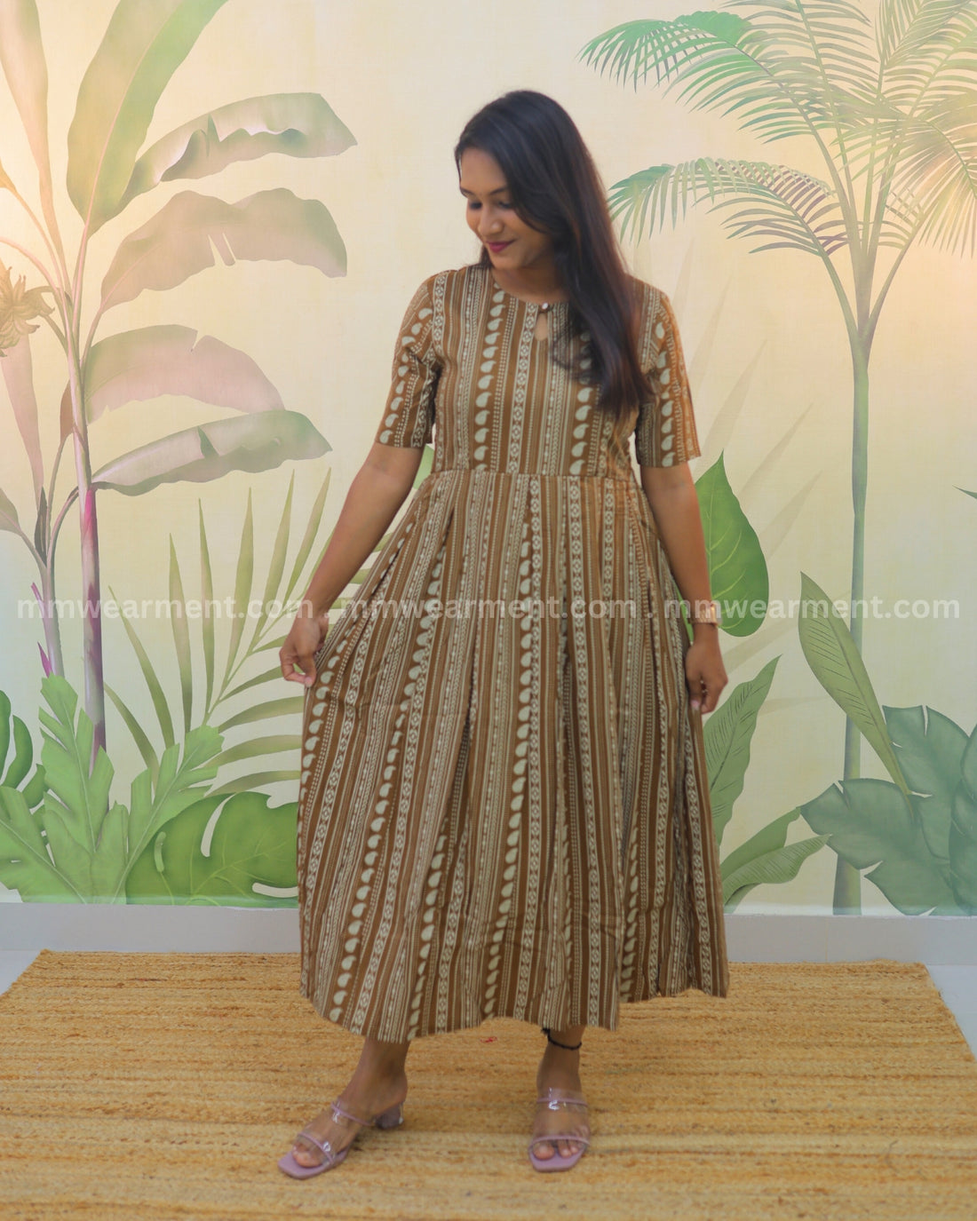 Brown-korvai| Maternity Kurti with Lining