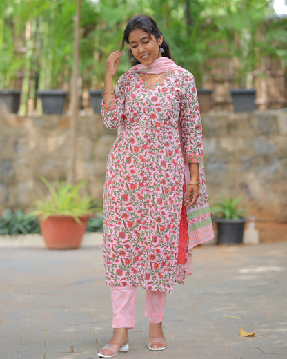 Rathi | Maternity Kurti with Lining [TOP + PANT + DUPATTA]