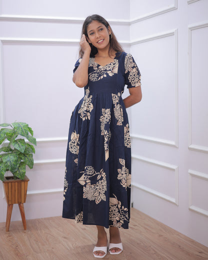 Anvi | Maternity Maxi [Double Side Zips]