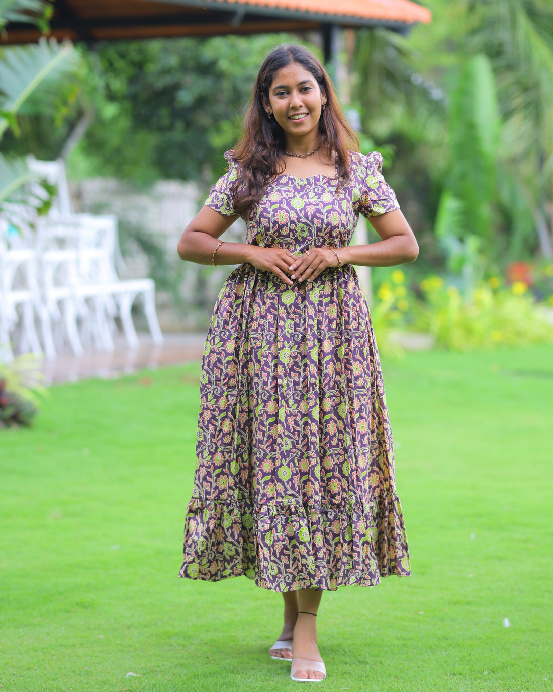Diksha Maxi with Lining [Double Side Zips]