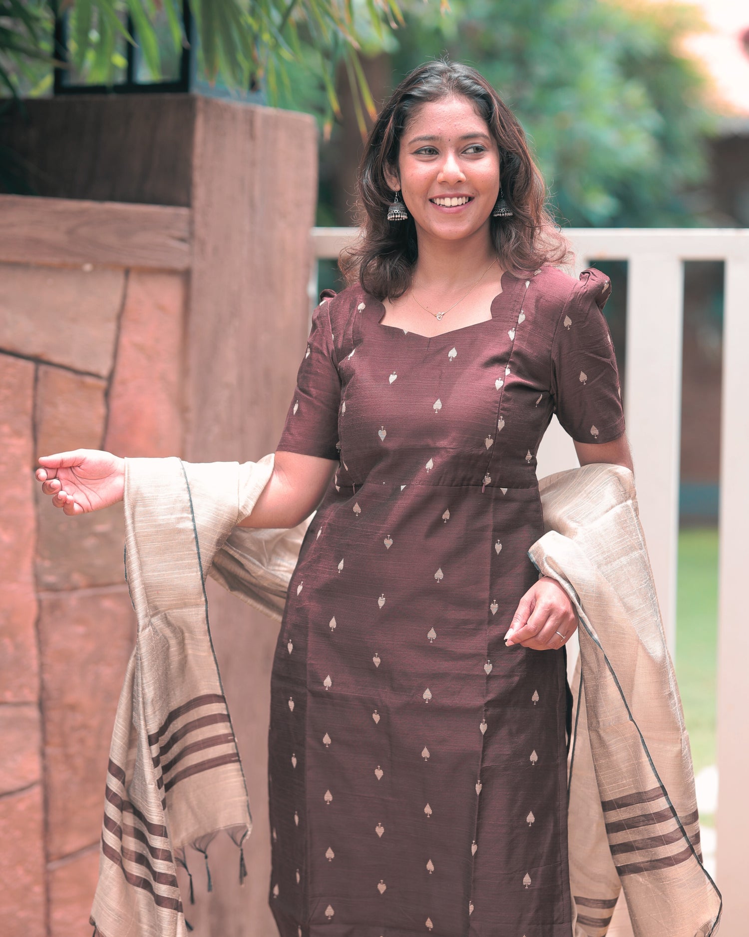 Vinutha | Maternity Kurti with Lining [TOP + PANT + DUPATTA]