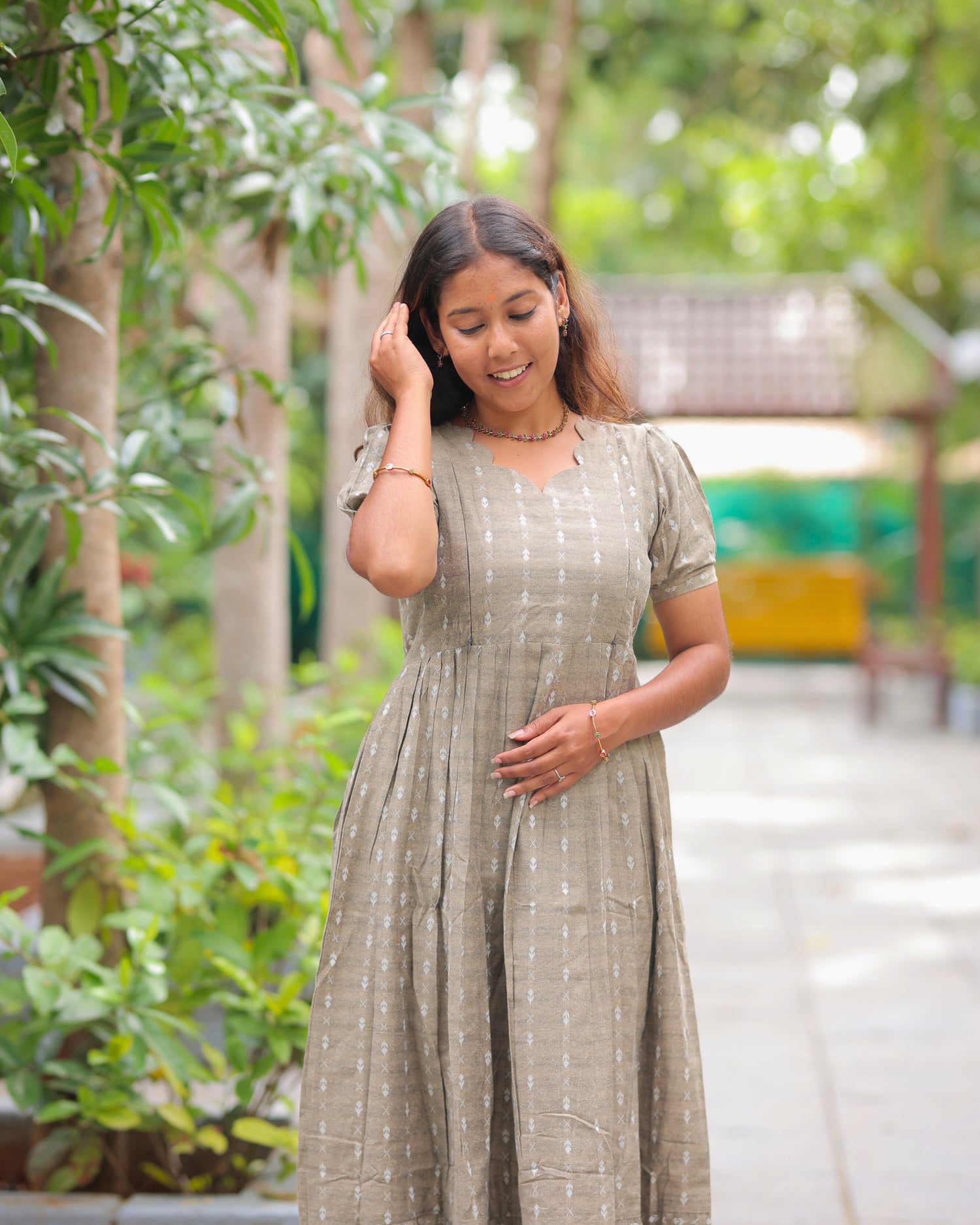 Venba | Maternity Maxi with Top Lining [Double Side Zips] - DISPATCH DATE _ SEP 01