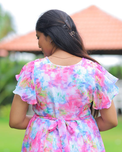 Sreya | Maternity Maxi with Full Lining [Double Side Zips]