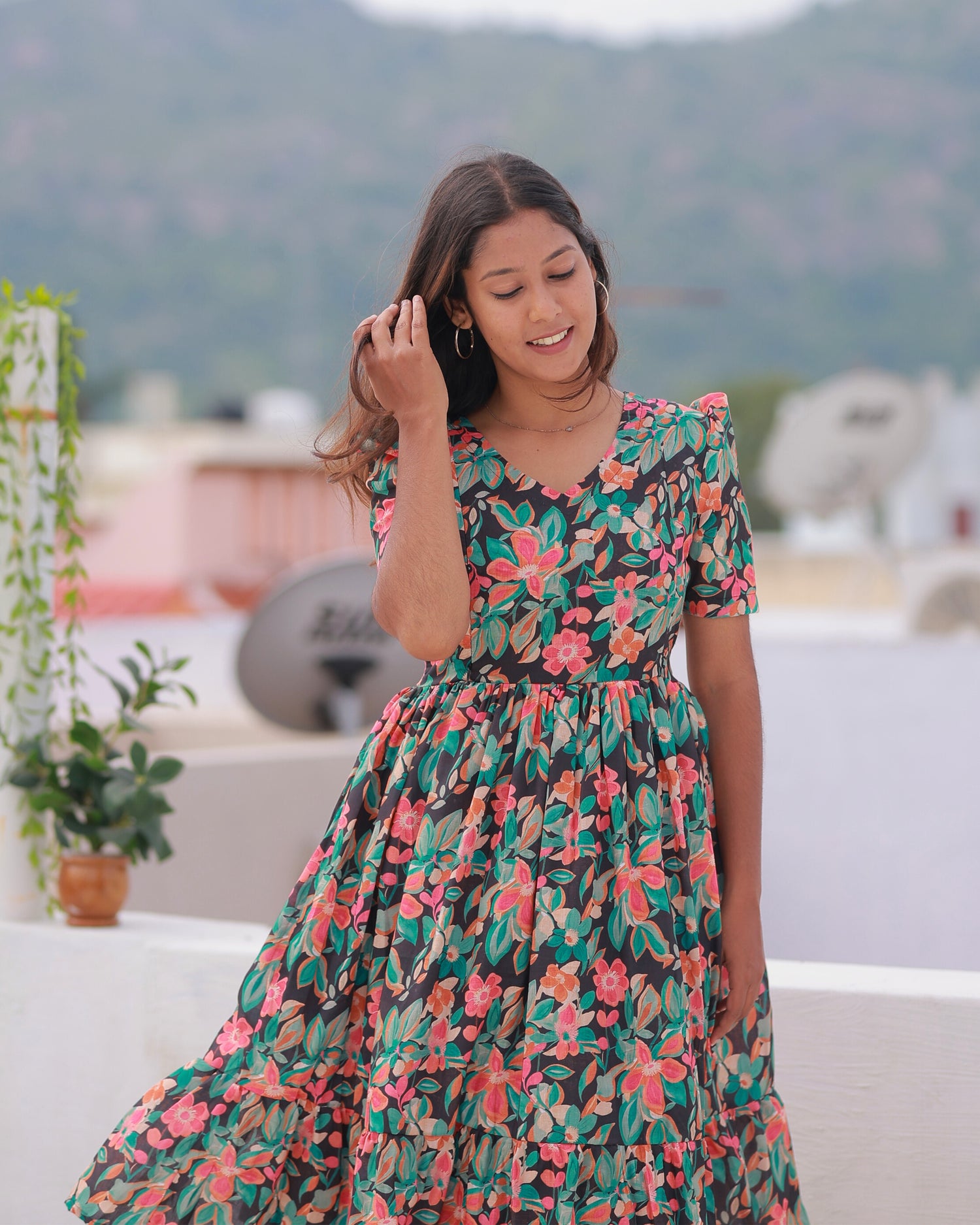 Chetna | Maternity Maxi with Full Lining [Double Side Zips]