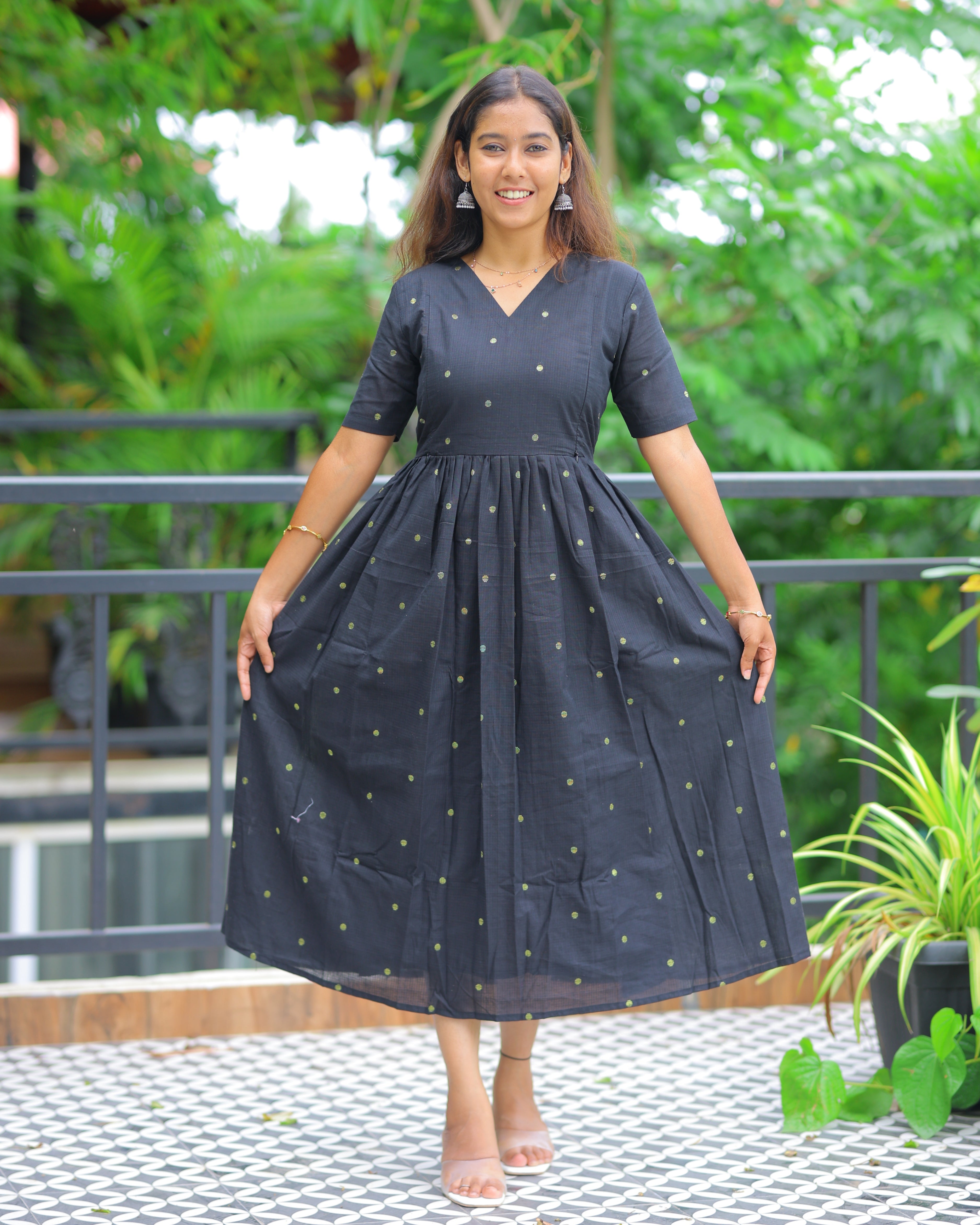 Indira | Maternity Maxi with Full Lining [Double Side Zips]