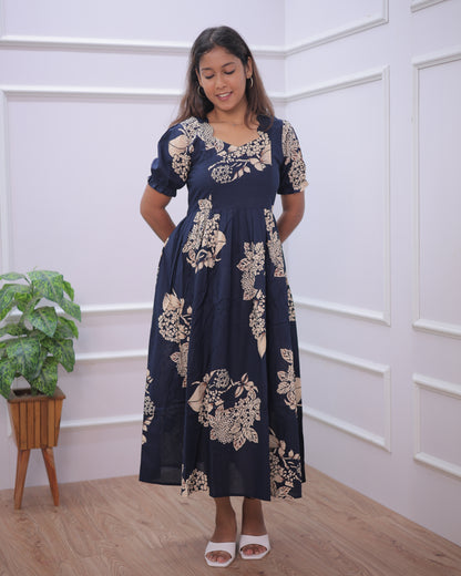 Anvi | Maternity Maxi [Double Side Zips]