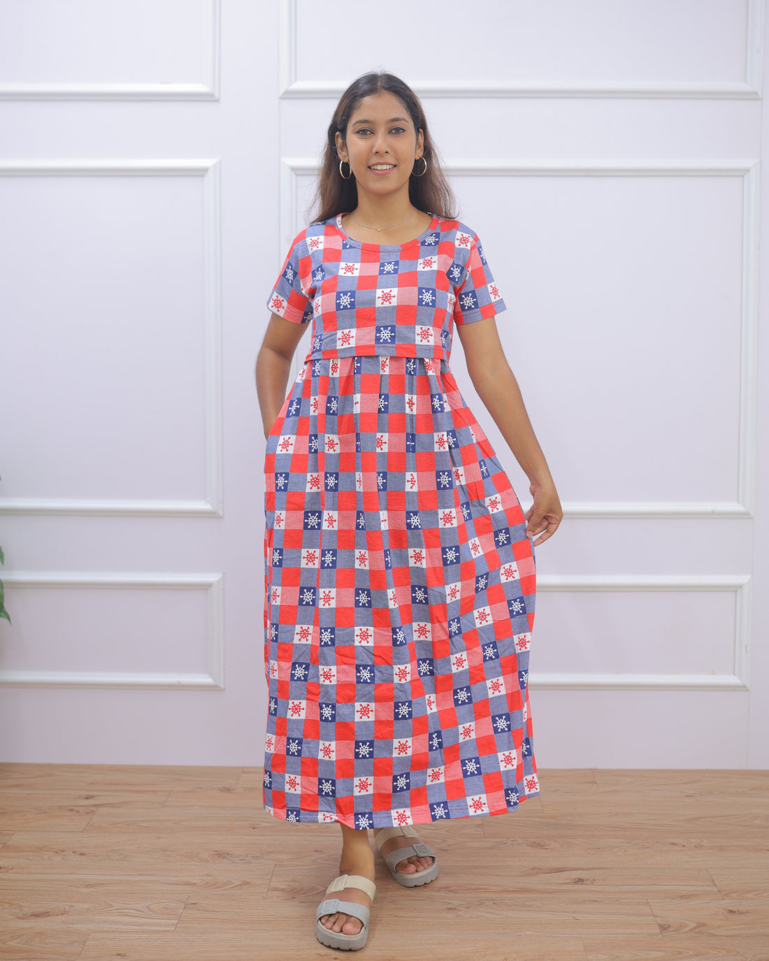 Carla | Zipless Maternity Dress - Normal Sleeves | Full Length