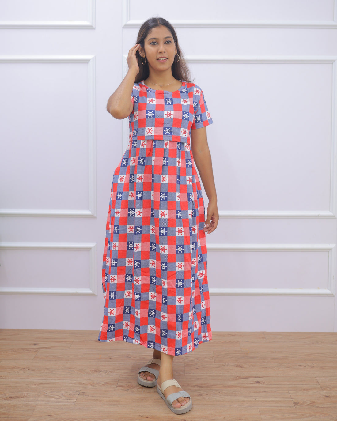 Carla | Zipless Maternity Dress - Normal Sleeves | Full Length
