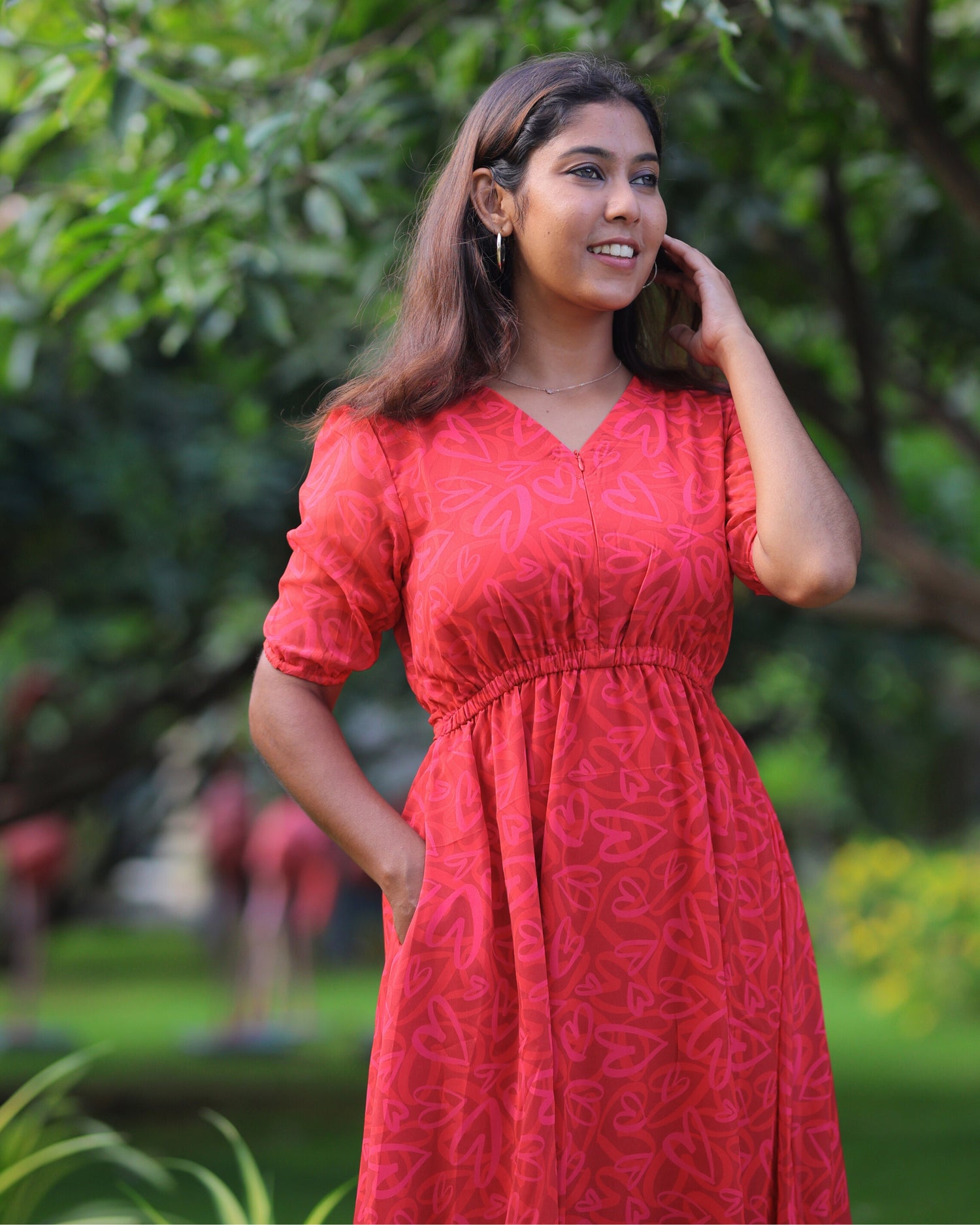 Idhaya Maxi with Lining [Center Zip]