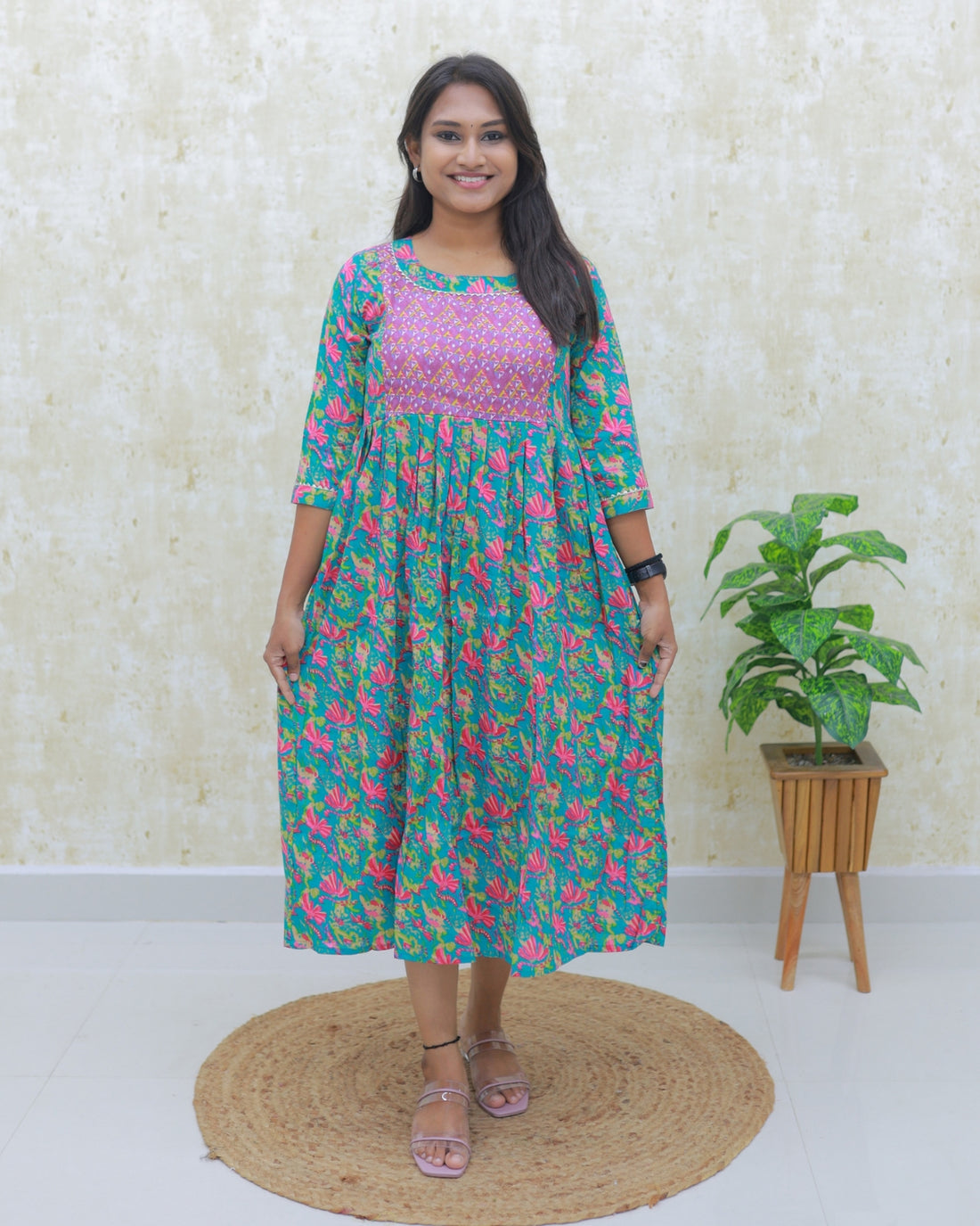 Charu | Maternity Cotton Kurti