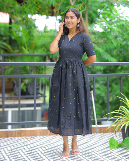 Indira | Maternity Maxi with Full Lining [Double Side Zips]