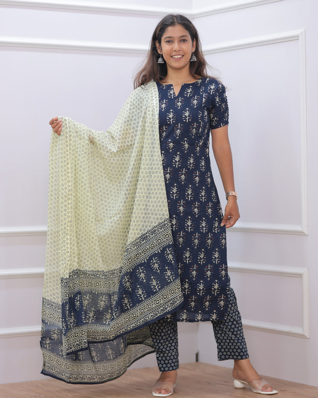 Tanisha | Maternity Kurti with Lining [TOP + PANT + DUPATTA]