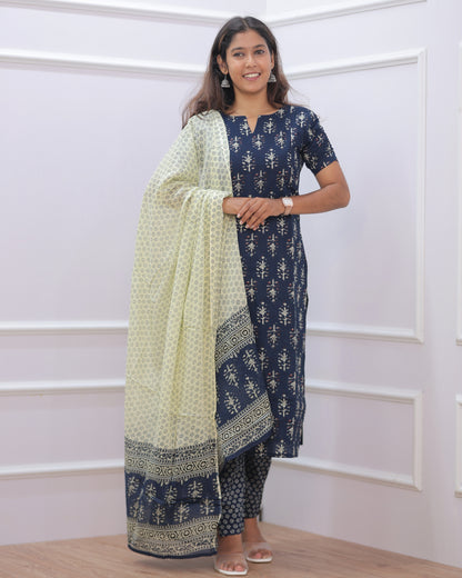 Tanisha | Maternity Kurti with Lining [TOP + PANT + DUPATTA]