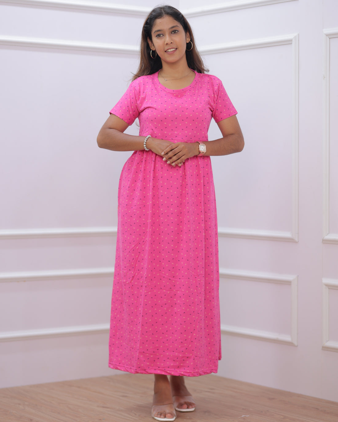 Oorja | Zipless Maternity Dress - Normal Sleeves | Full Length