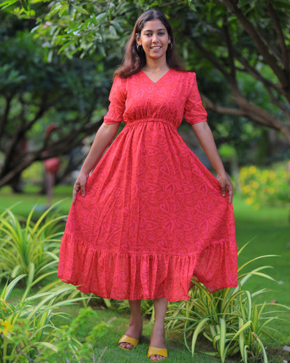 Idhaya Maxi with Lining [Center Zip]