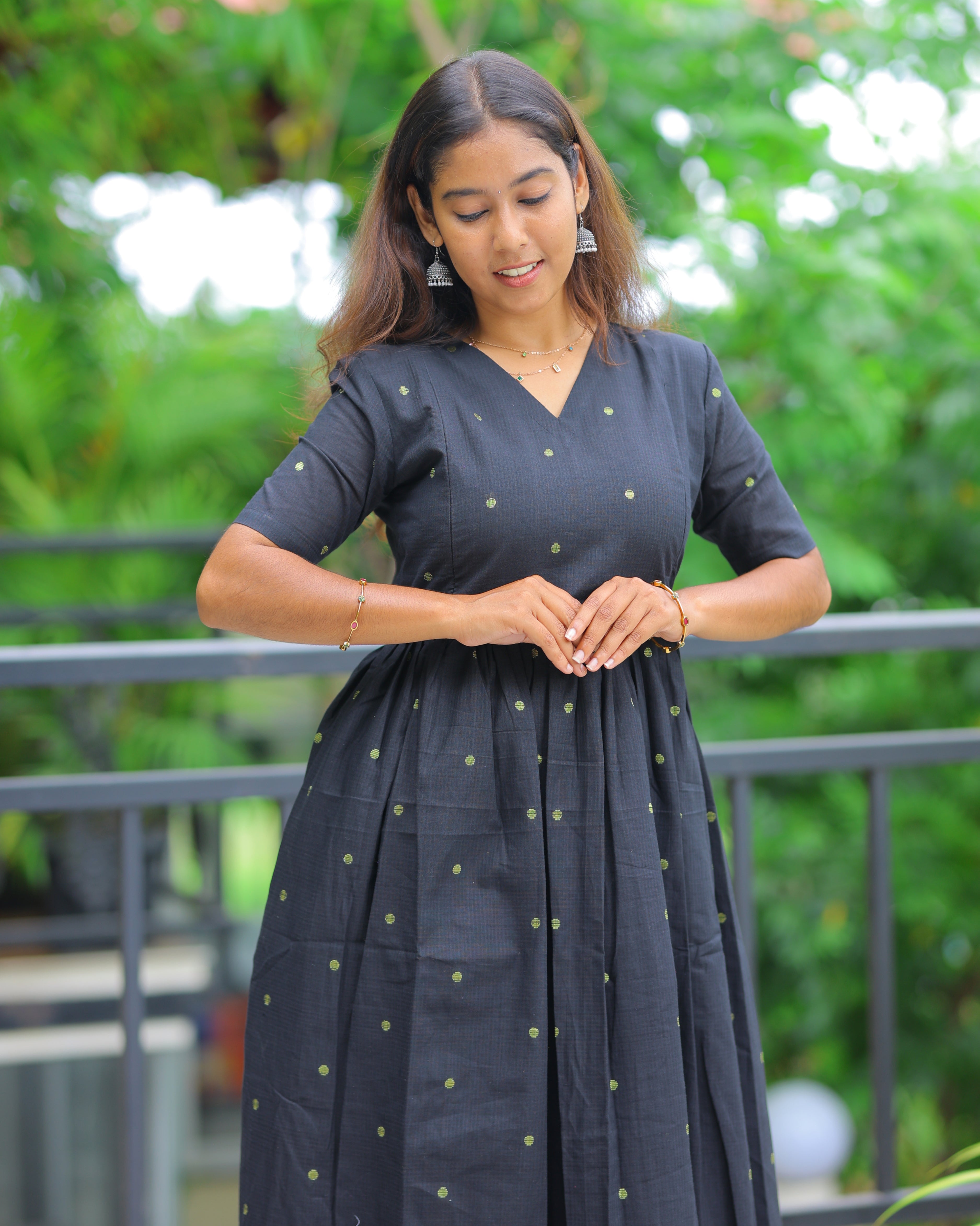 Indira | Maternity Maxi with Full Lining [Double Side Zips]