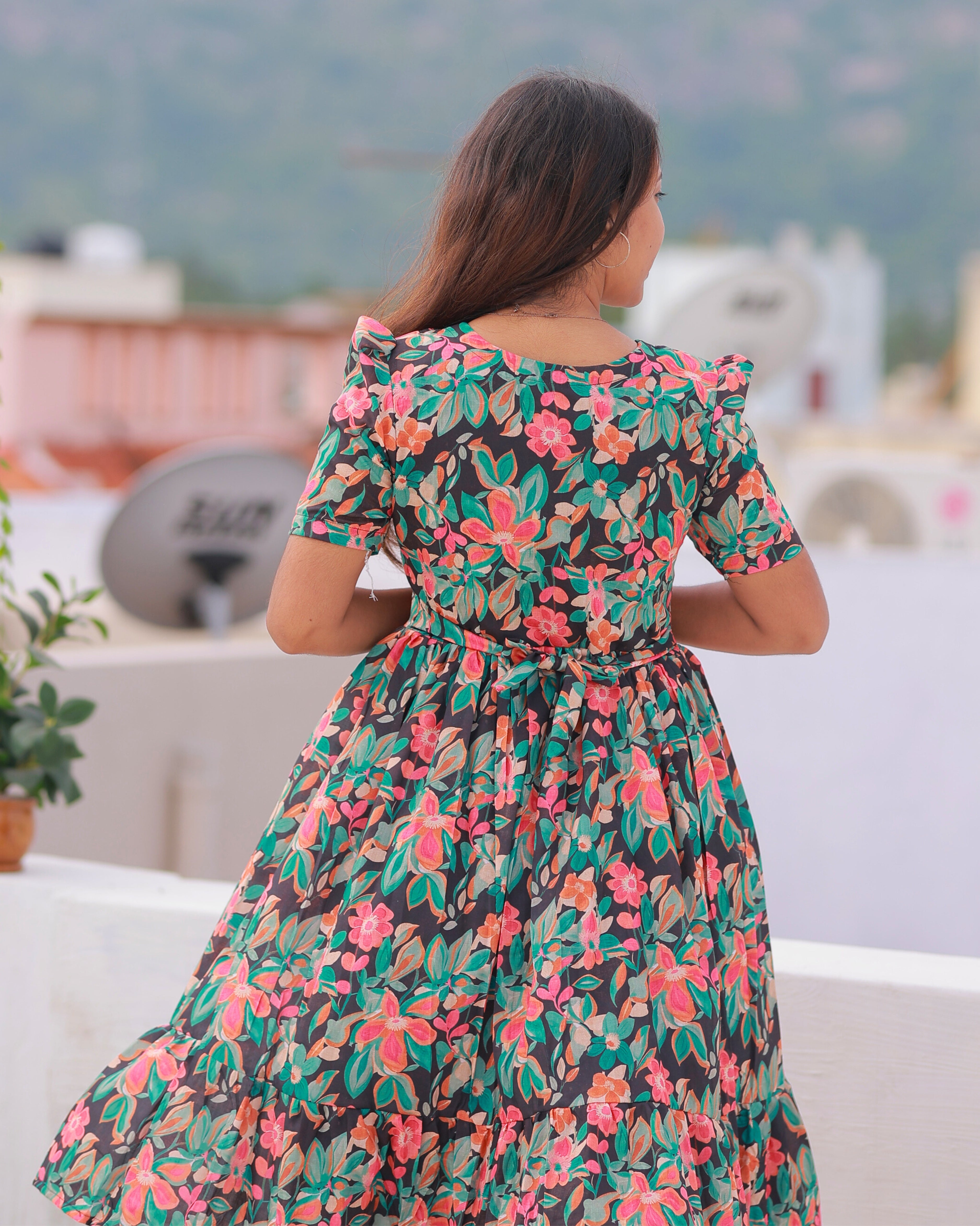 Chetna | Maternity Maxi with Full Lining [Double Side Zips]