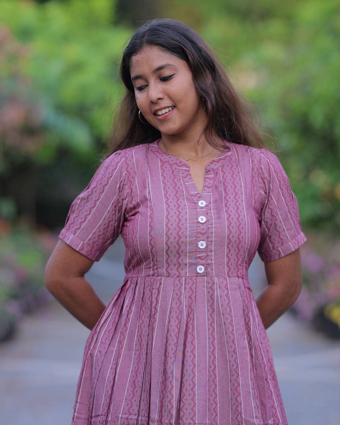Ziva_V3 Maternity Maxi with Top Lining [Double Side Zips]