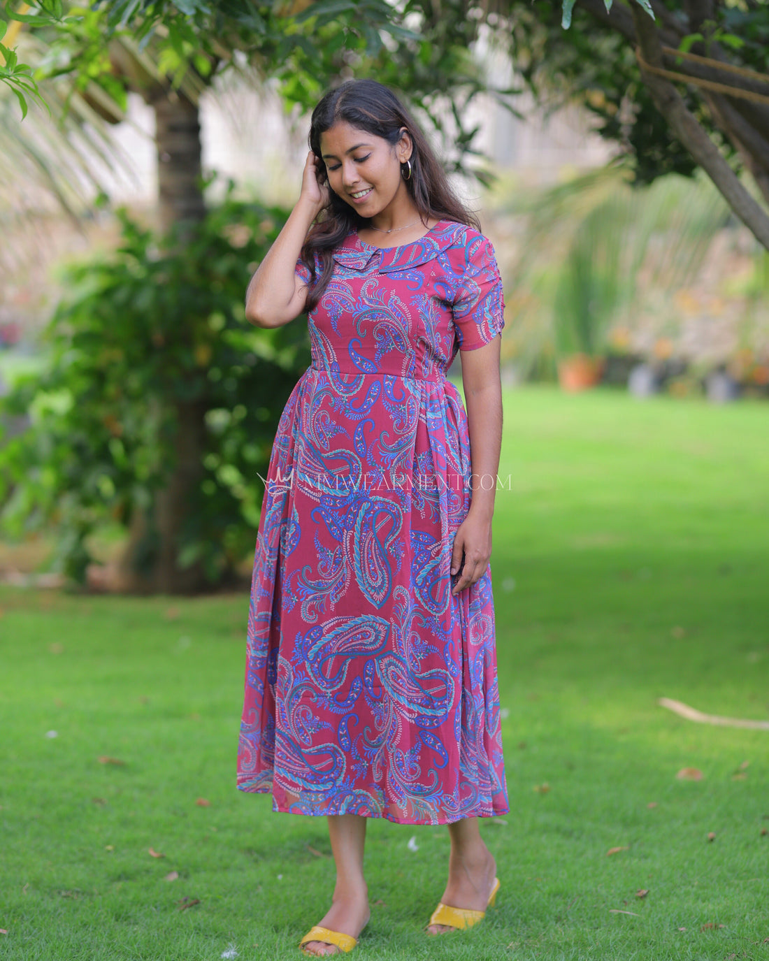 Zhindhu | Maternity Maxi with Lining [Double Side Zips]