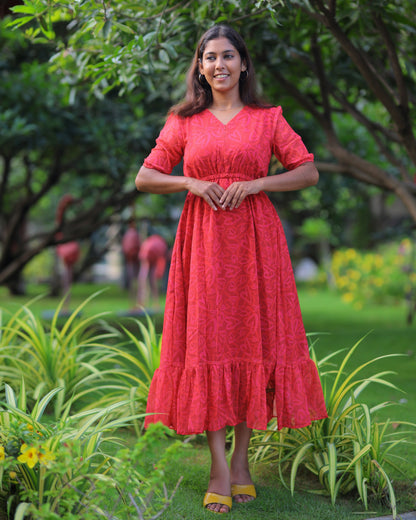 Idhaya Maxi with Lining [Center Zip]