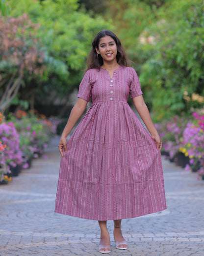 Ziva_V3 Maternity Maxi with Top Lining [Double Side Zips]