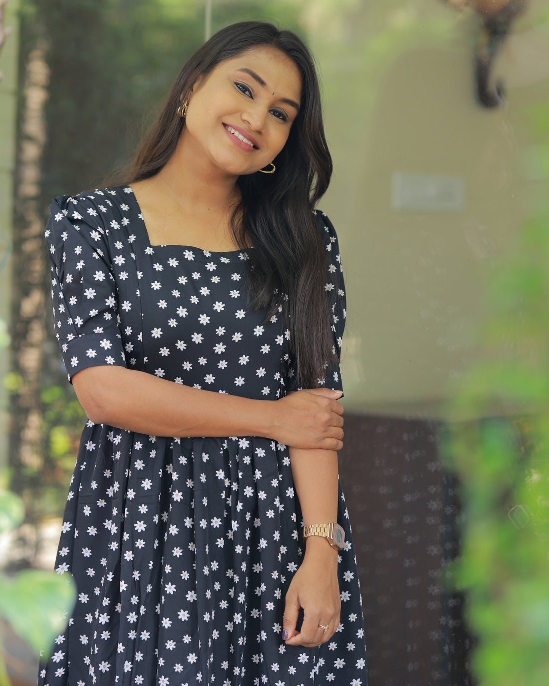 Pretty Black | Maternity Kurti