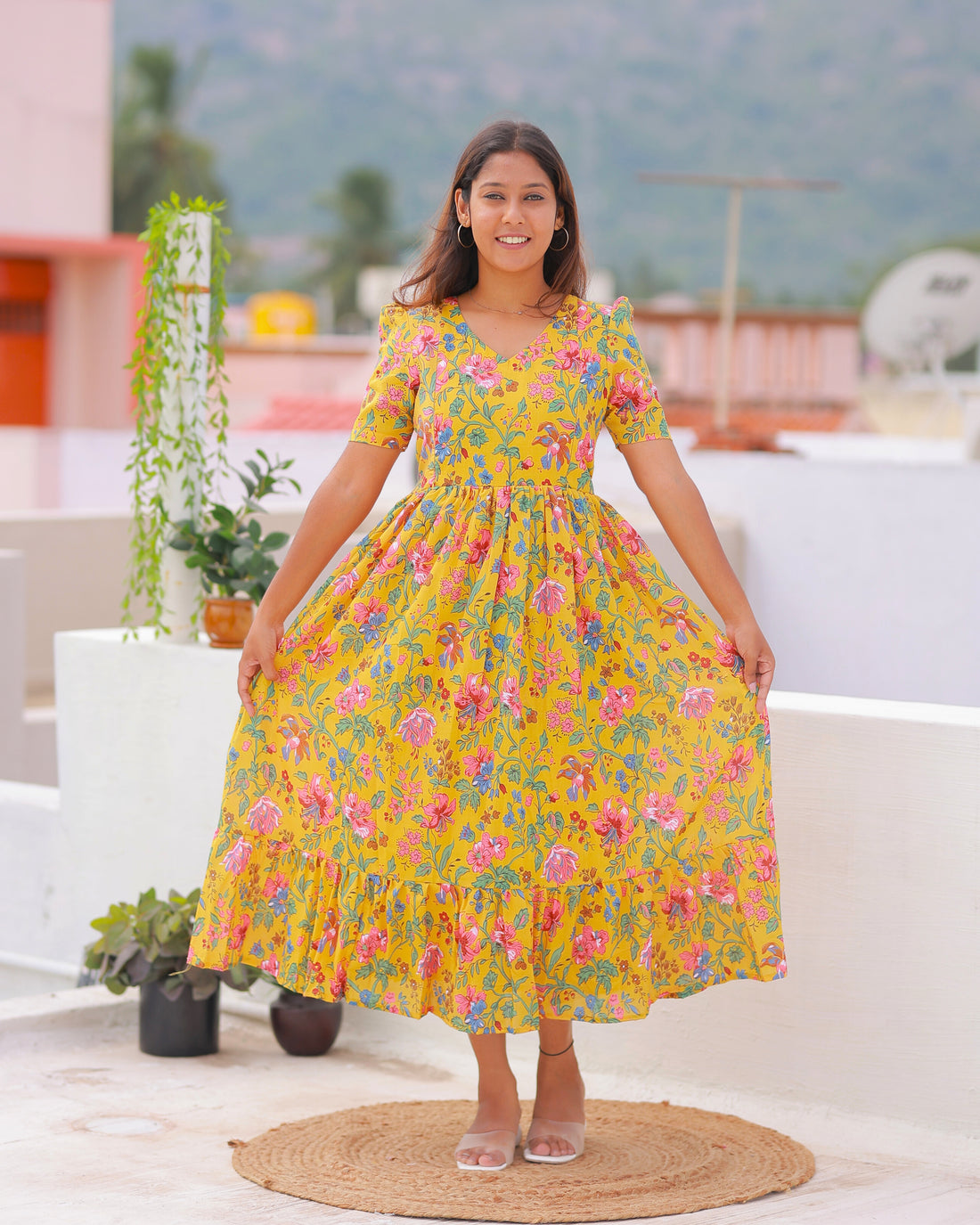 Divisha | Maternity Maxi with Full Lining [Double Side Zips]