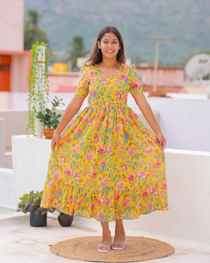 Divisha | Maternity Maxi with Full Lining [Double Side Zips]