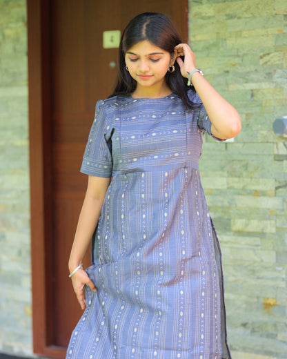 Grey_vilva | Maternity Kurti with Lining [TOP ONLY]