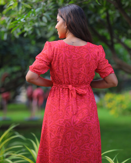 Idhaya Maxi with Lining [Center Zip]