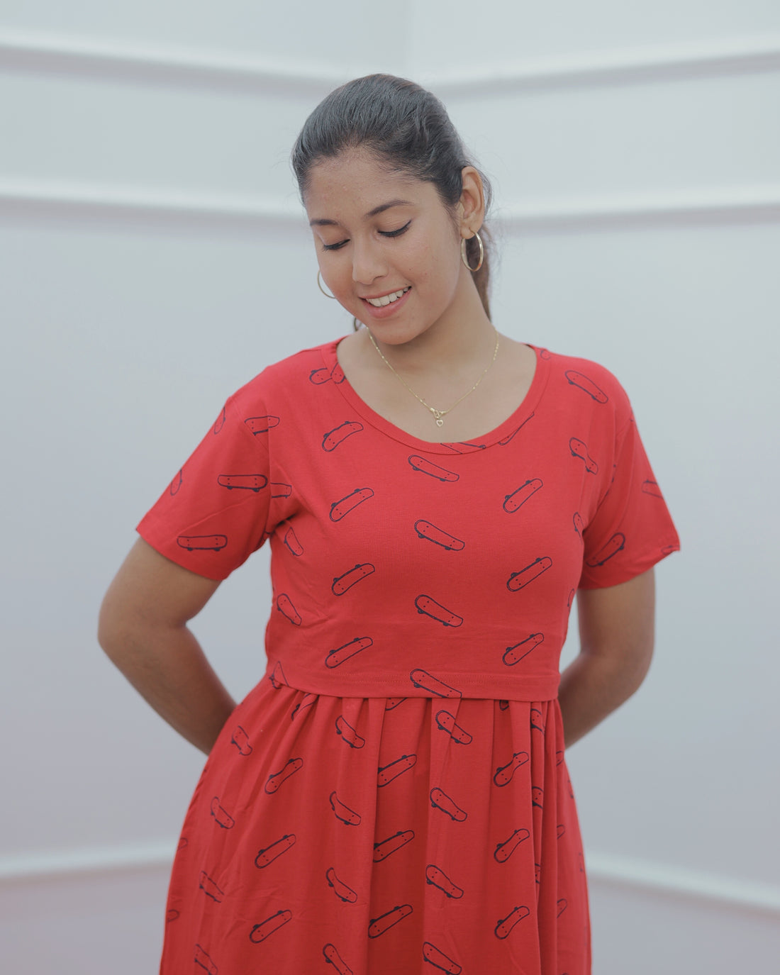 Zia | Zipless Maternity Dress - Normal Sleeves | Full Length