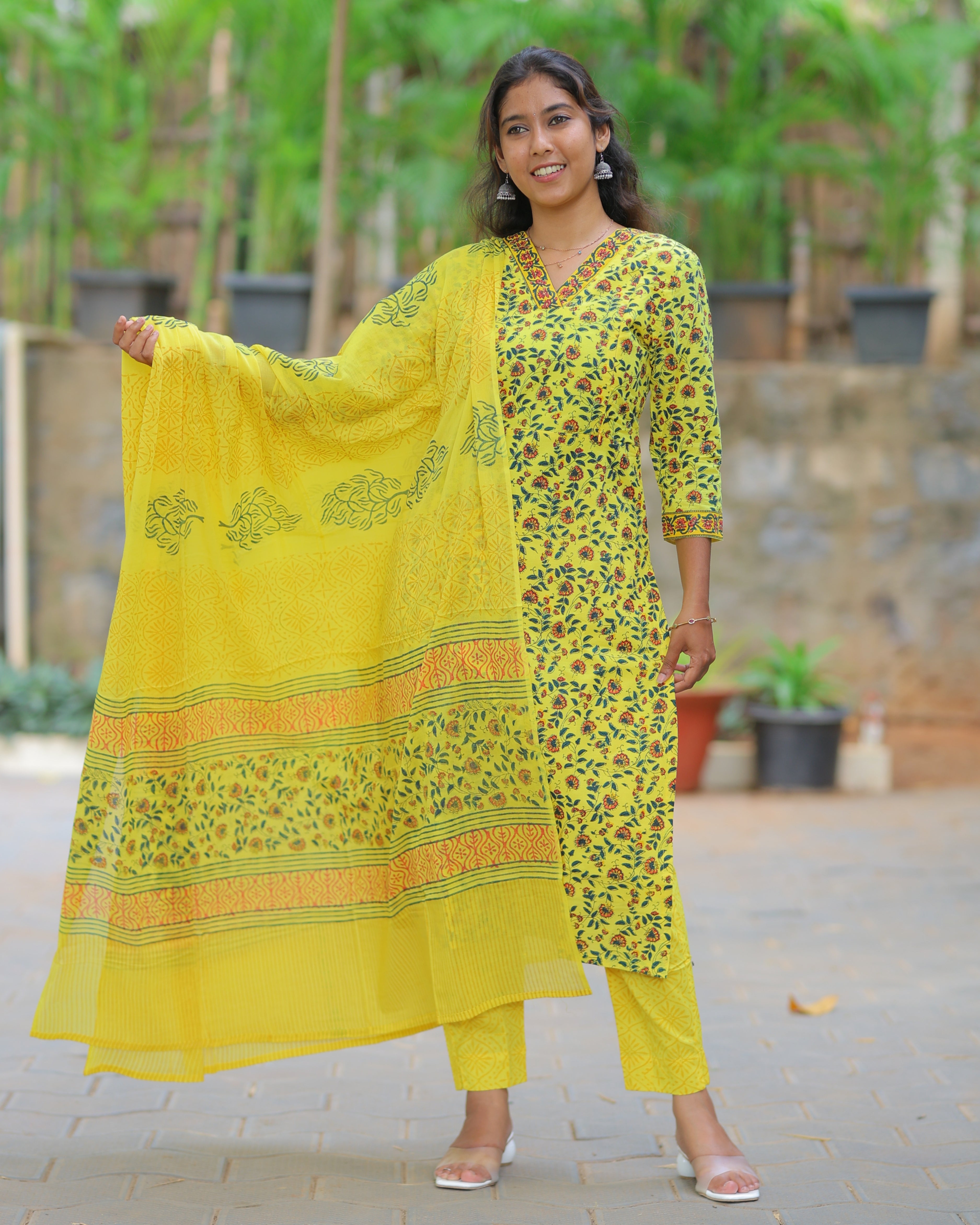 Illaiya | Maternity Kurti with Lining [TOP + PANT + DUPATTA]