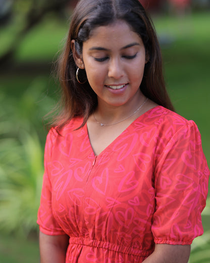 Idhaya Maxi with Lining [Center Zip]