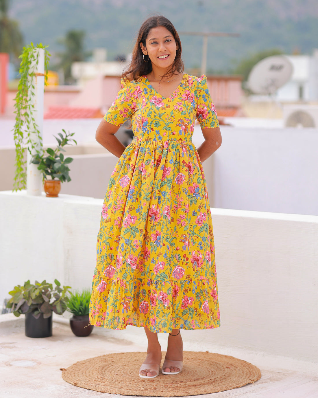 Divisha | Maternity Maxi with Full Lining [Double Side Zips]