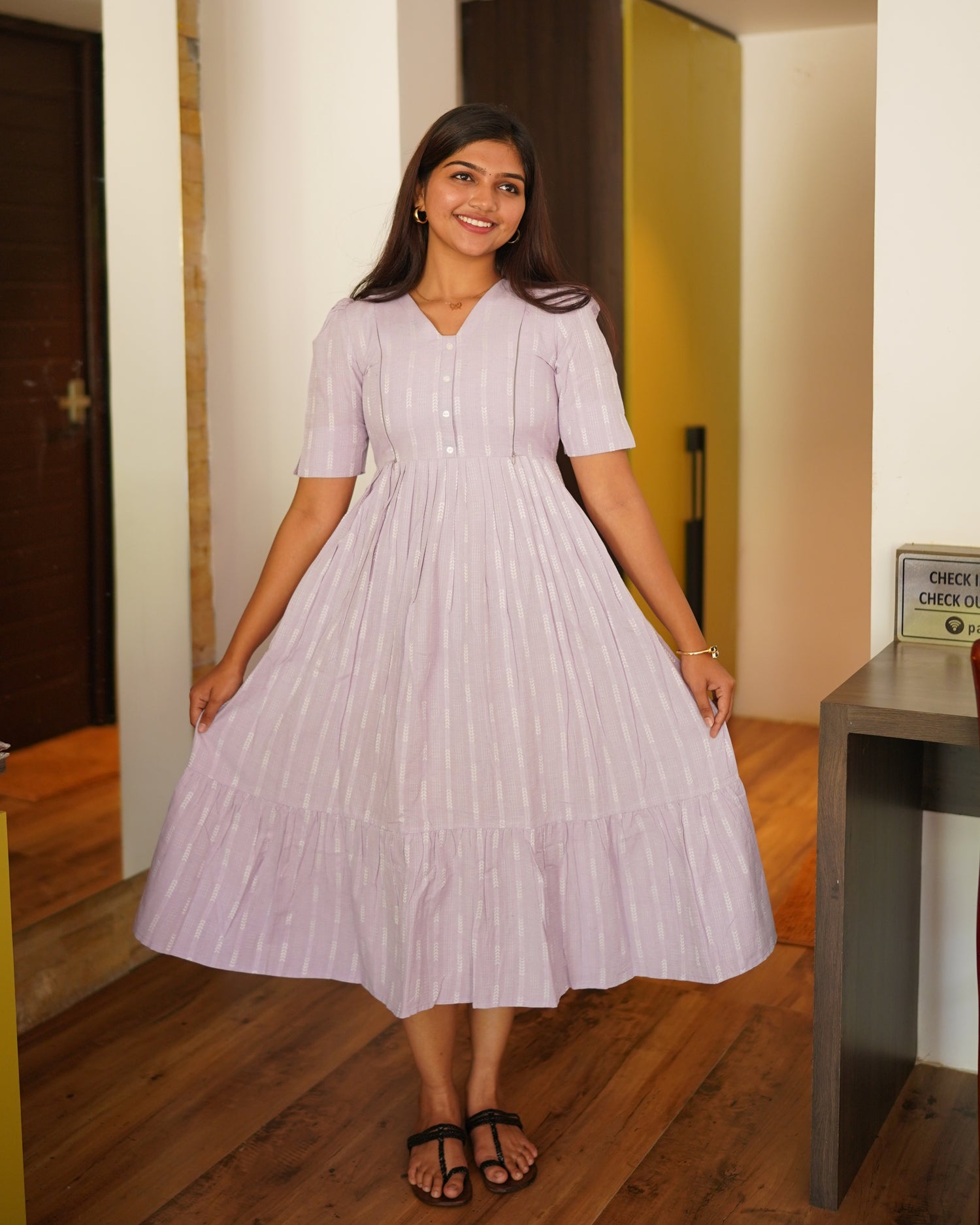 Diya_V1 | Maternity Maxi with Top Lining [Double Side Zips] - DISPATCH DATE _ SEP 01