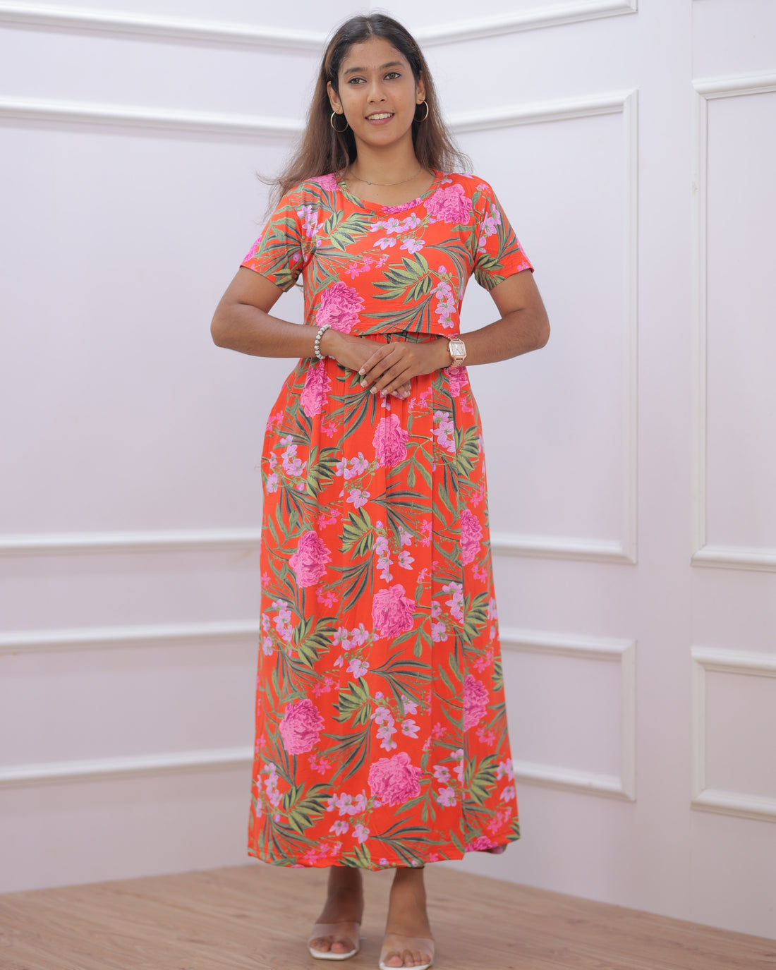 Ovia | Zipless Maternity Dress - Normal Sleeves | Full Length