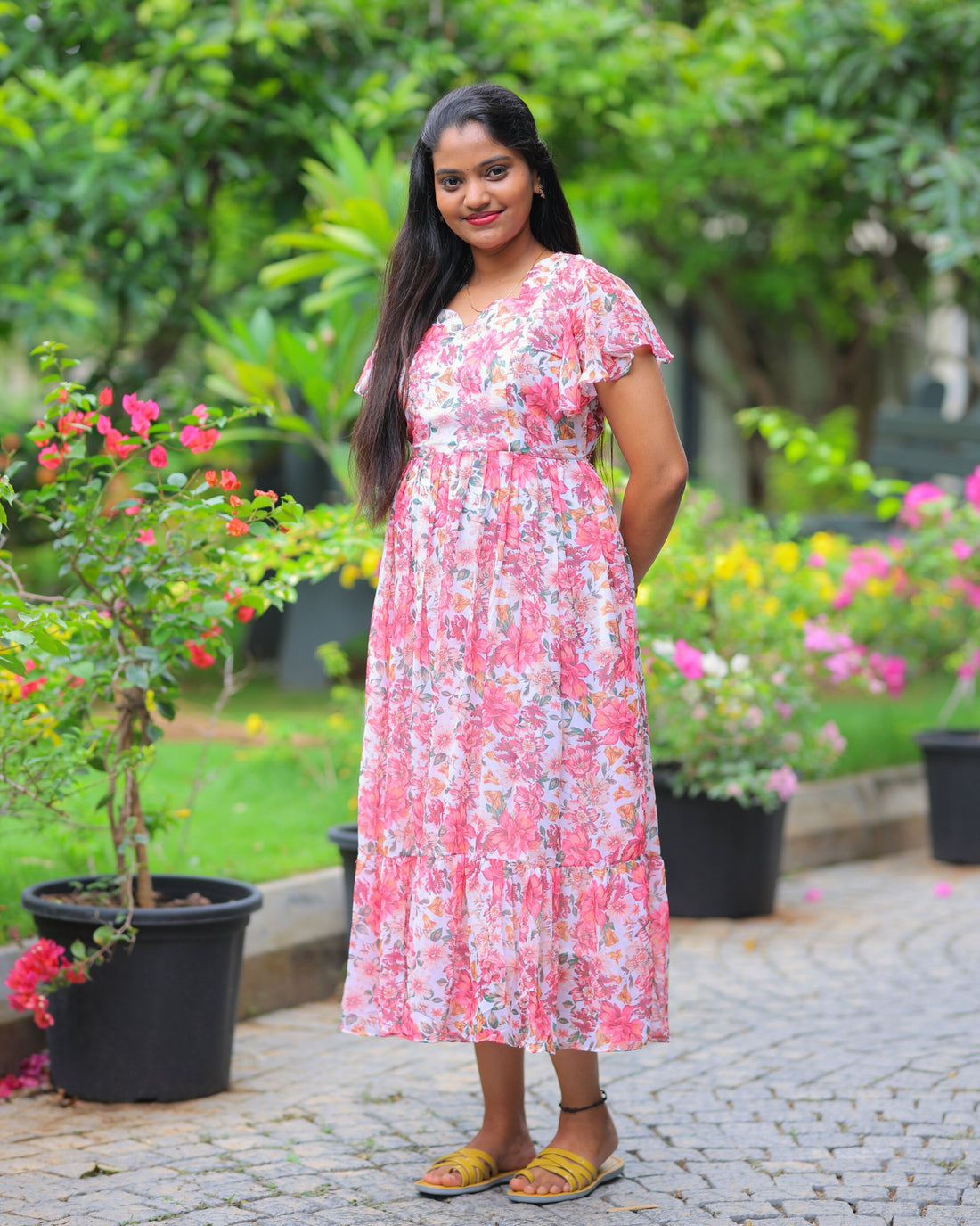 Aadhira | Maternity Maxi with Full Lining [Double Side Zips]