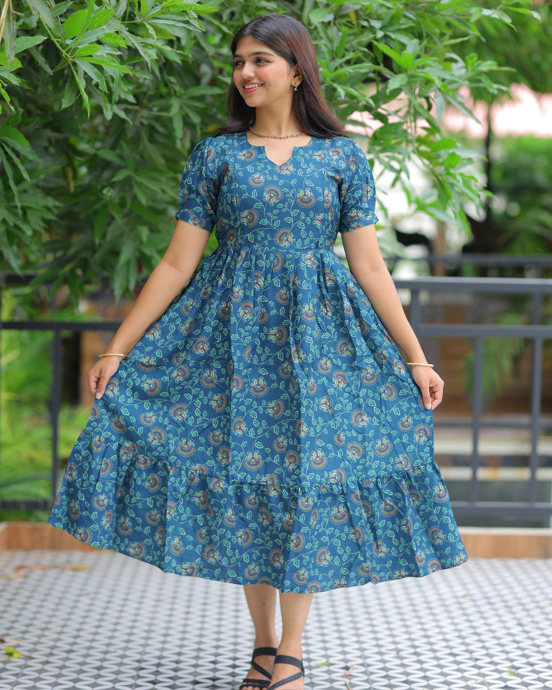 Ambika | Maternity Maxi [Double Side Zips]