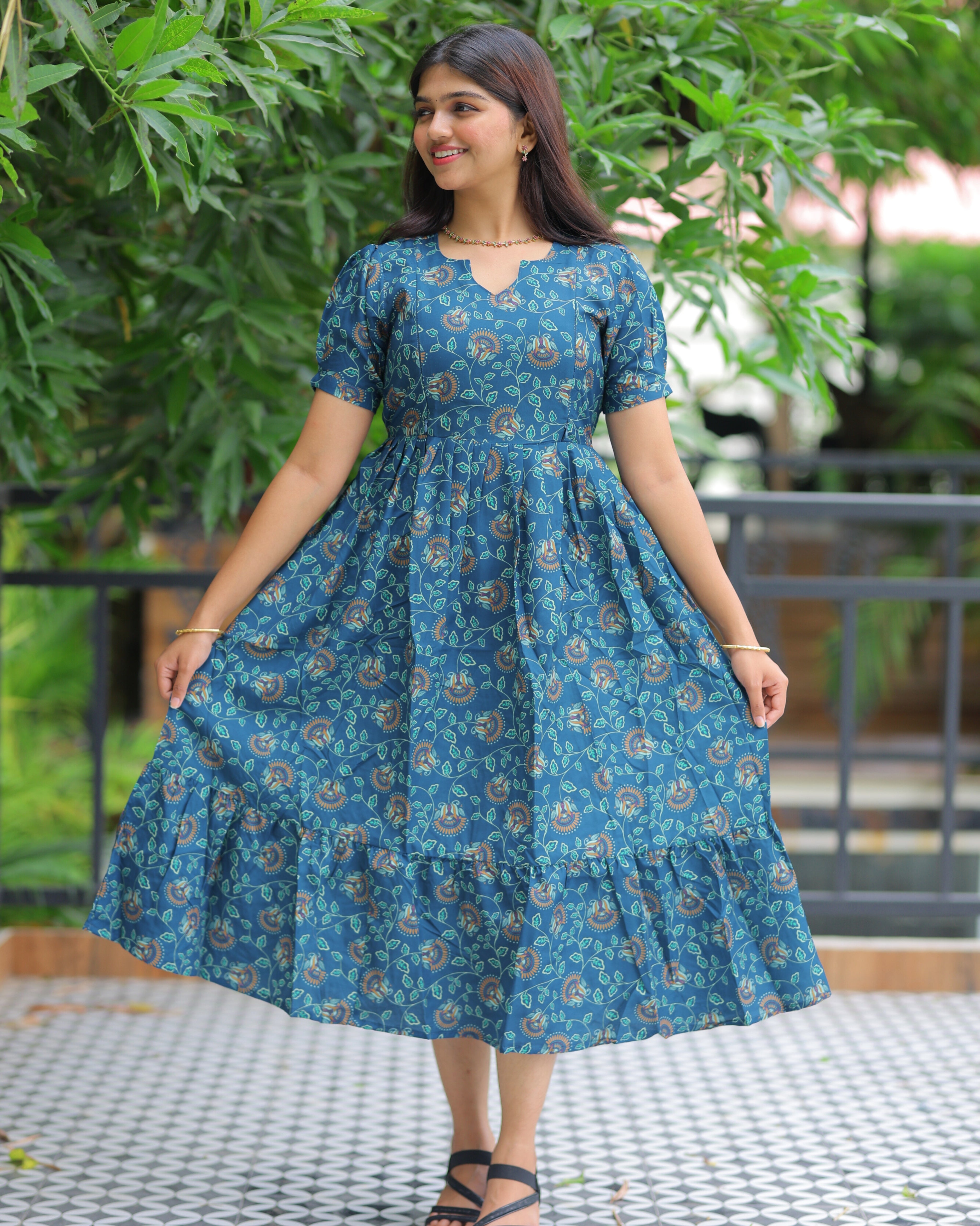 Ambika | Maternity Maxi [Double Side Zips]