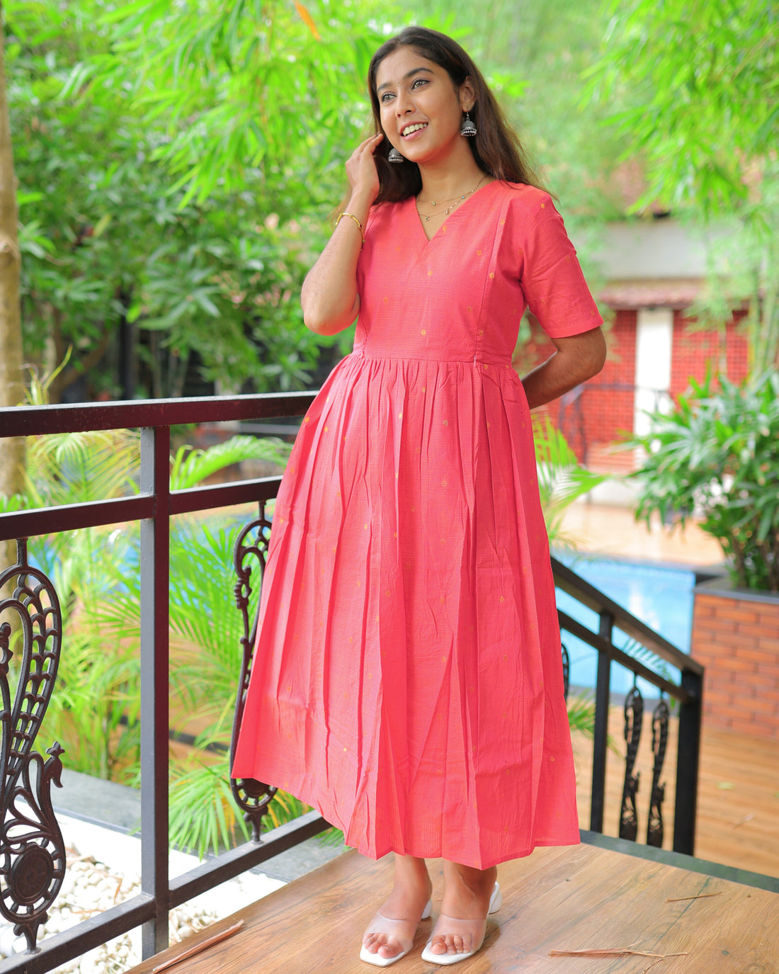 Aaradhana | Maternity Maxi with Full Lining [Double Side Zips]