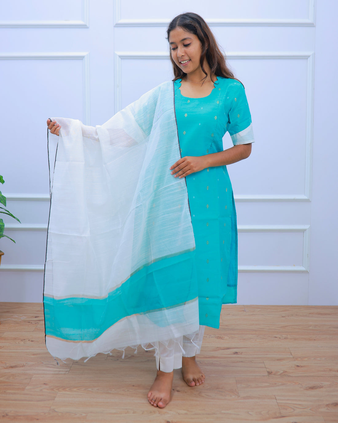 Anandhi | Maternity Kurti with Lining [TOP + PANT + DUPATTA]