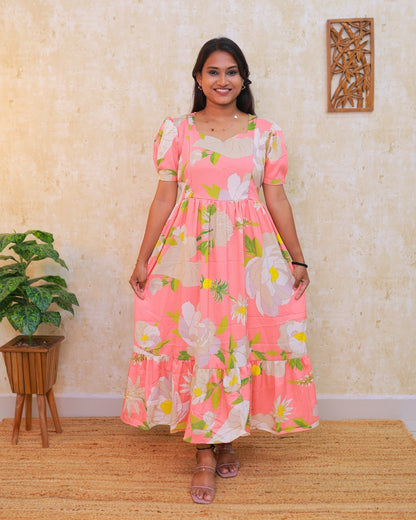 Peach Bud | Maternity Kurti with Lining [Popcorn]